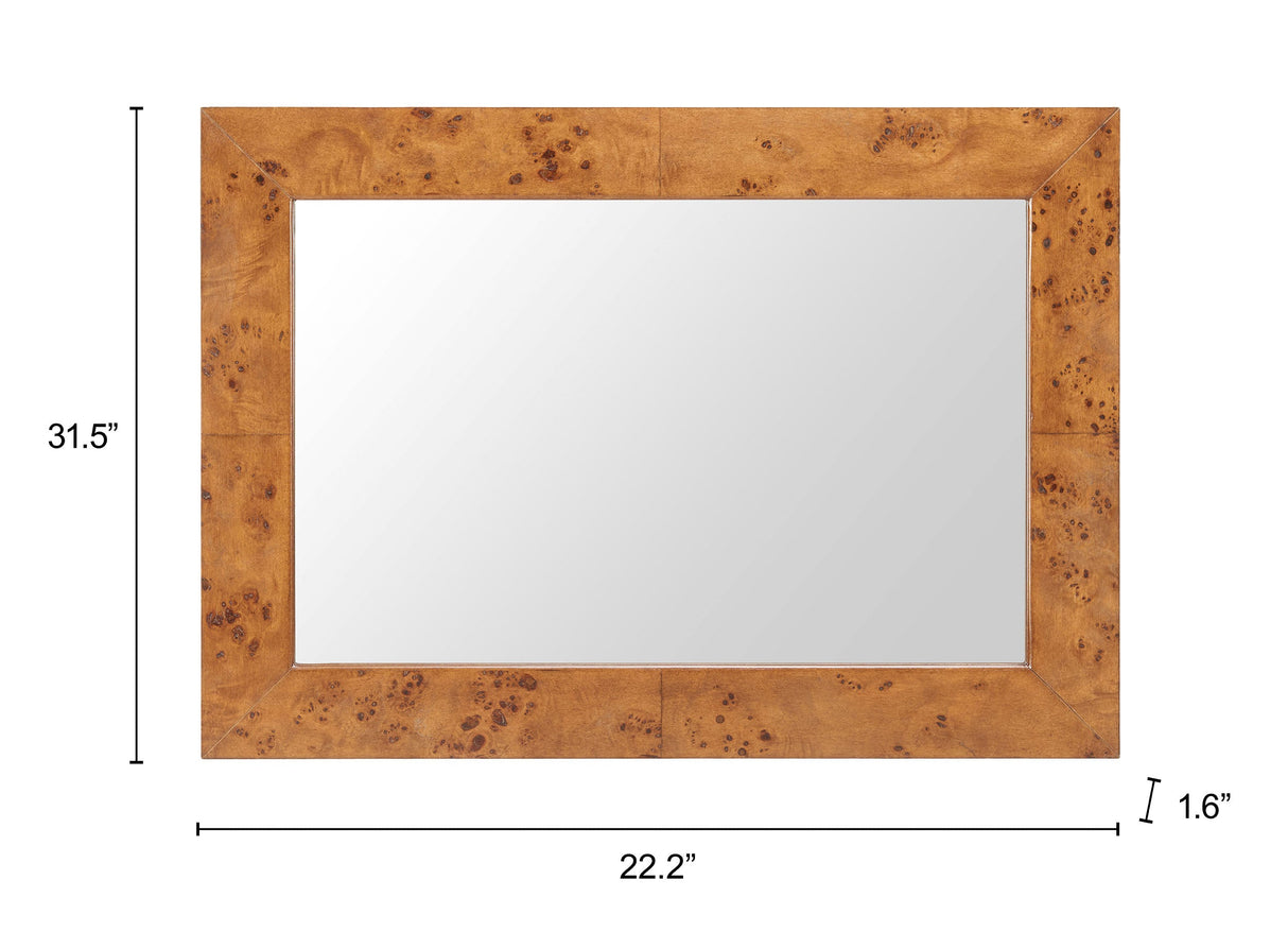 Mirat Brown Mirror by Zuomod at Eve Furniture