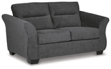 Miravel Gunmetal Loveseat