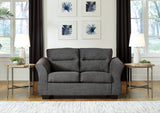 Miravel Gunmetal Loveseat