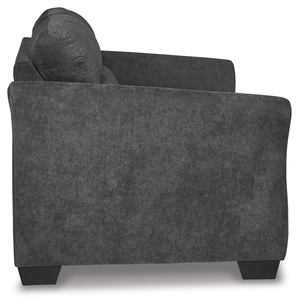 Miravel Gunmetal Loveseat