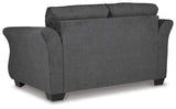 Miravel Gunmetal Loveseat