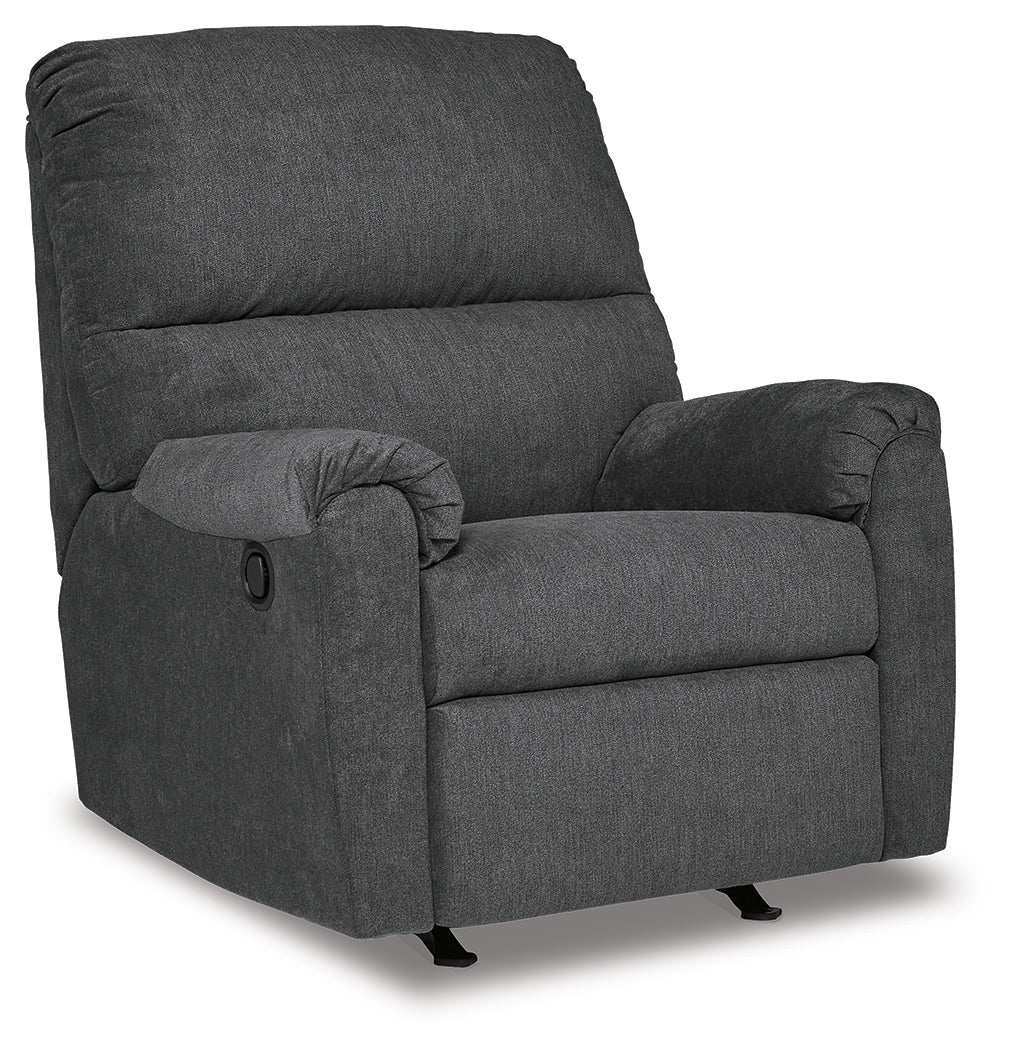 Miravel Gunmetal Recliner