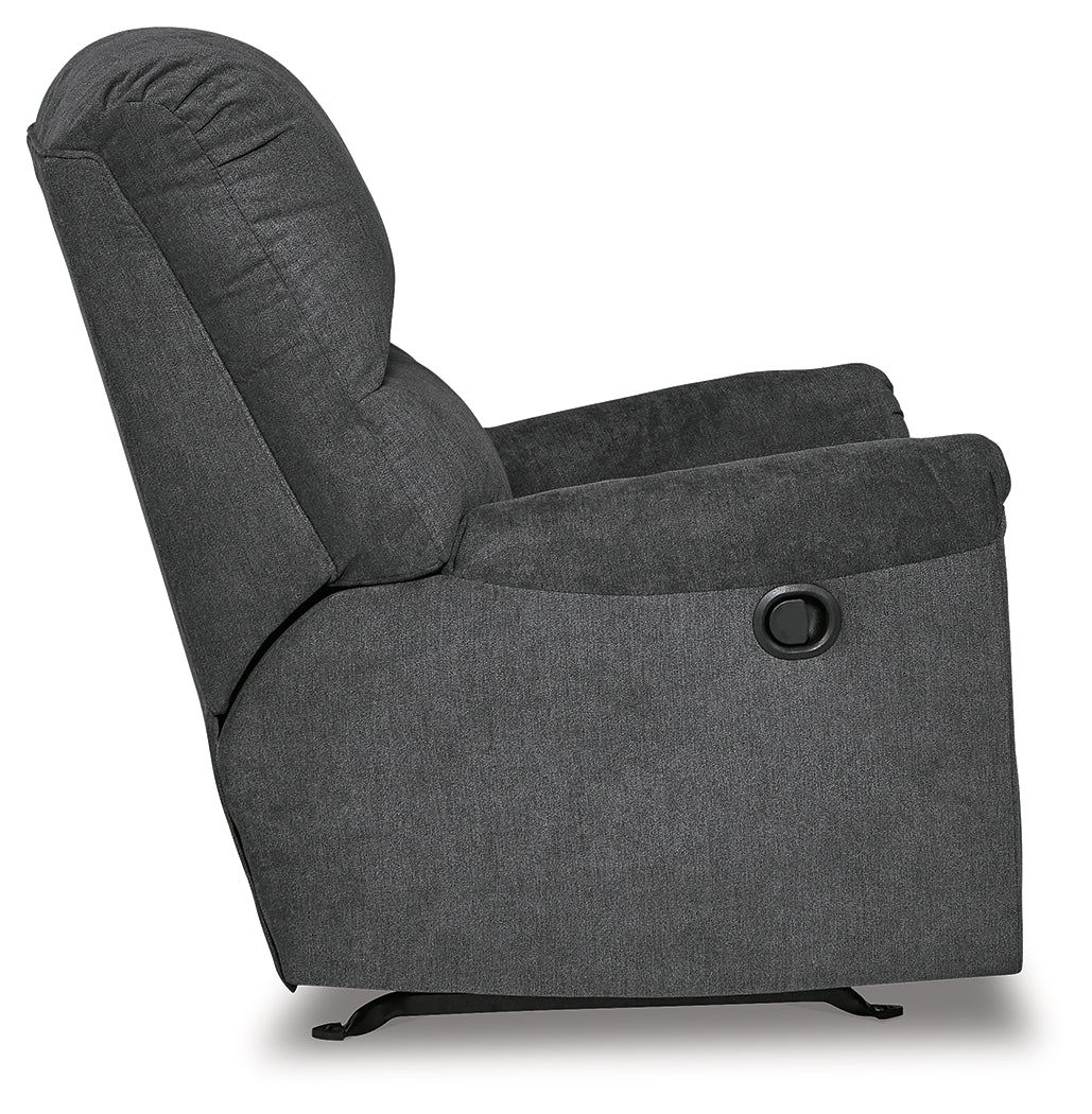 Miravel Gunmetal Recliner