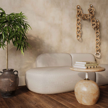 Mire Rose Faux Marble Side Table by TOV Furniture at Eve Furniture