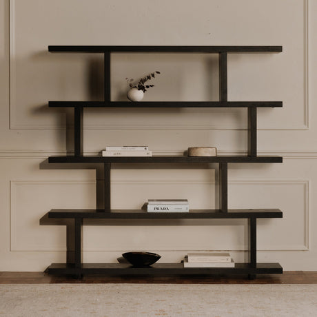 Miri Black Large Shelf by MOES at Eve Furniture