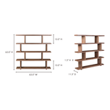 Miri Brown Large Shelf by Moe's Home at Eve Furniture
