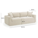 Miri Upcycled Washed Velvet Sofa by TOV Furniture at Eve Furniture