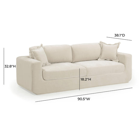 Miri Upcycled Washed Velvet Sofa by TOV Furniture at Eve Furniture