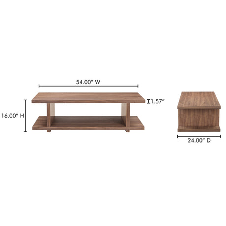 Miri Walnut Coffee Table by MOES at Eve Furniture