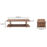 Miri Walnut Coffee Table by Moe's Home at Eve Furniture