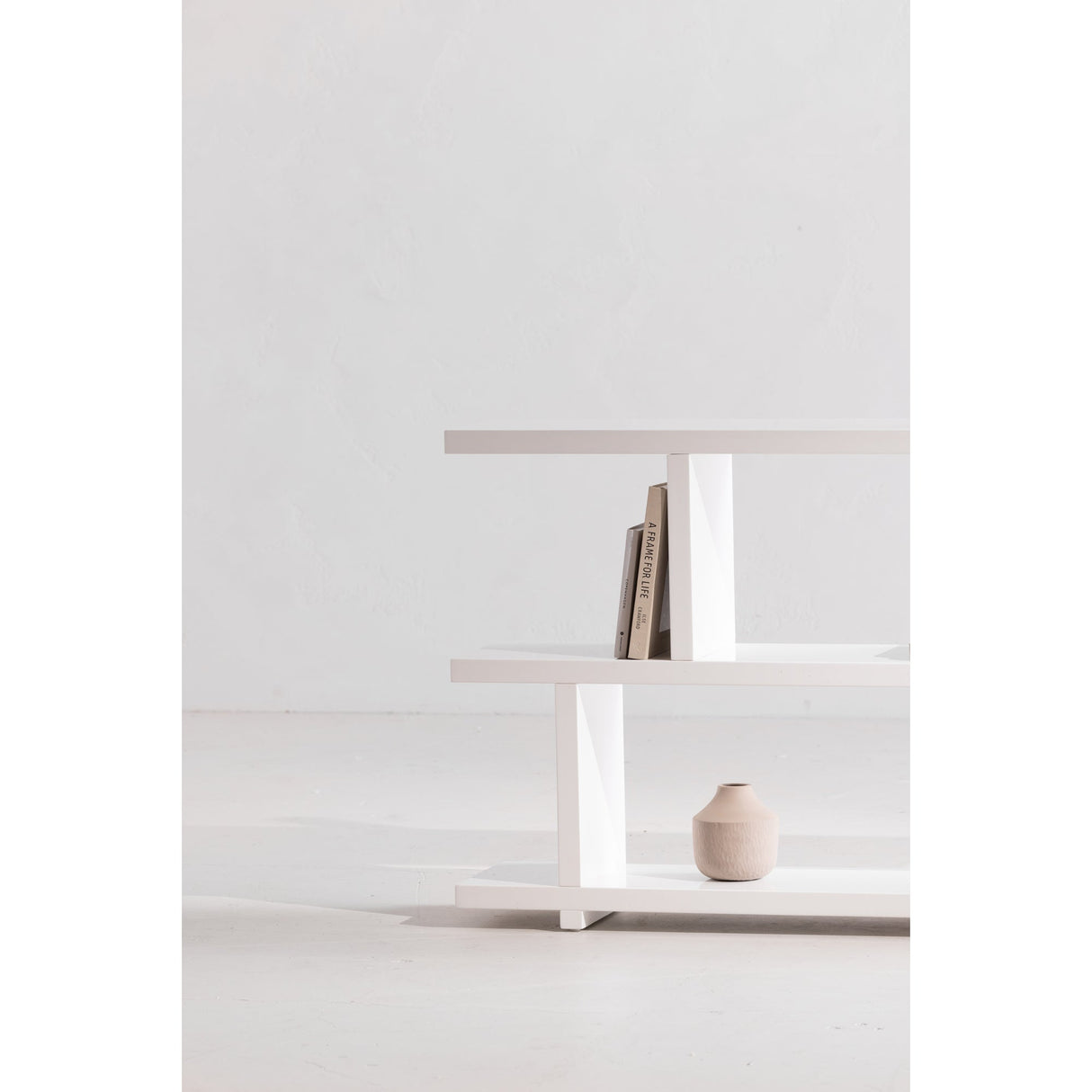 Miri White Small Shelf by Moe's Home at Eve Furniture