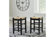 Mirimyn Black Counter Height Barstool, Set of 2 by Ashley at Eve Furniture