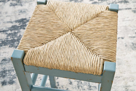 Mirimyn Teal Bar Height Barstool, Set of 2 by Ashley at Eve Furniture