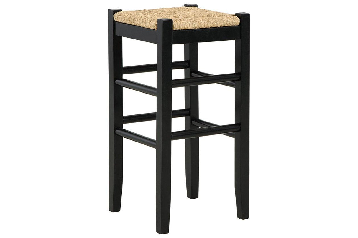 Mirimyn Black Bar Height Barstool, Set of 2 by Ashley at Eve Furniture