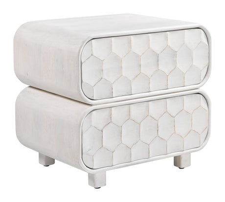 Miro Whitewashed Nightstand by Zuomod at Eve Furniture