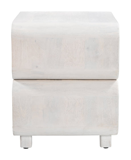 Miro Whitewashed Nightstand by Zuomod at Eve Furniture