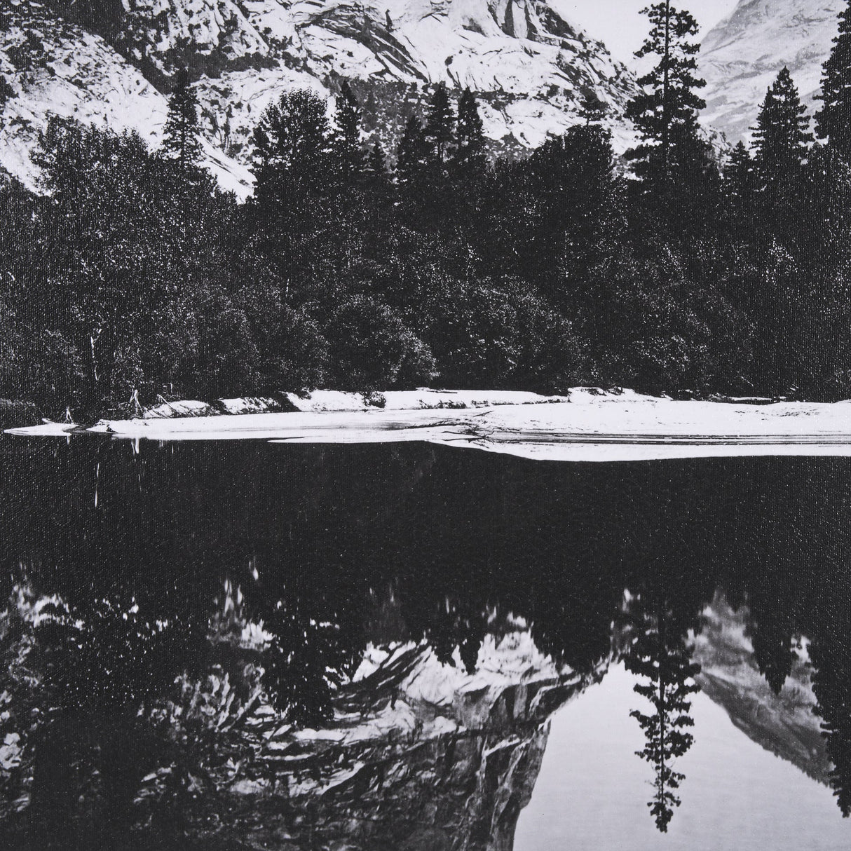 Mirror Lake by Carleton E Watkins a Hand Embellished Textured Framed Photo Art Print by Mercana at Eve Furniture