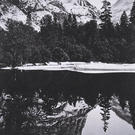 Mirror Lake by Carleton E Watkins a Hand Embellished Textured Framed Photo Art Print by Mercana at Eve Furniture