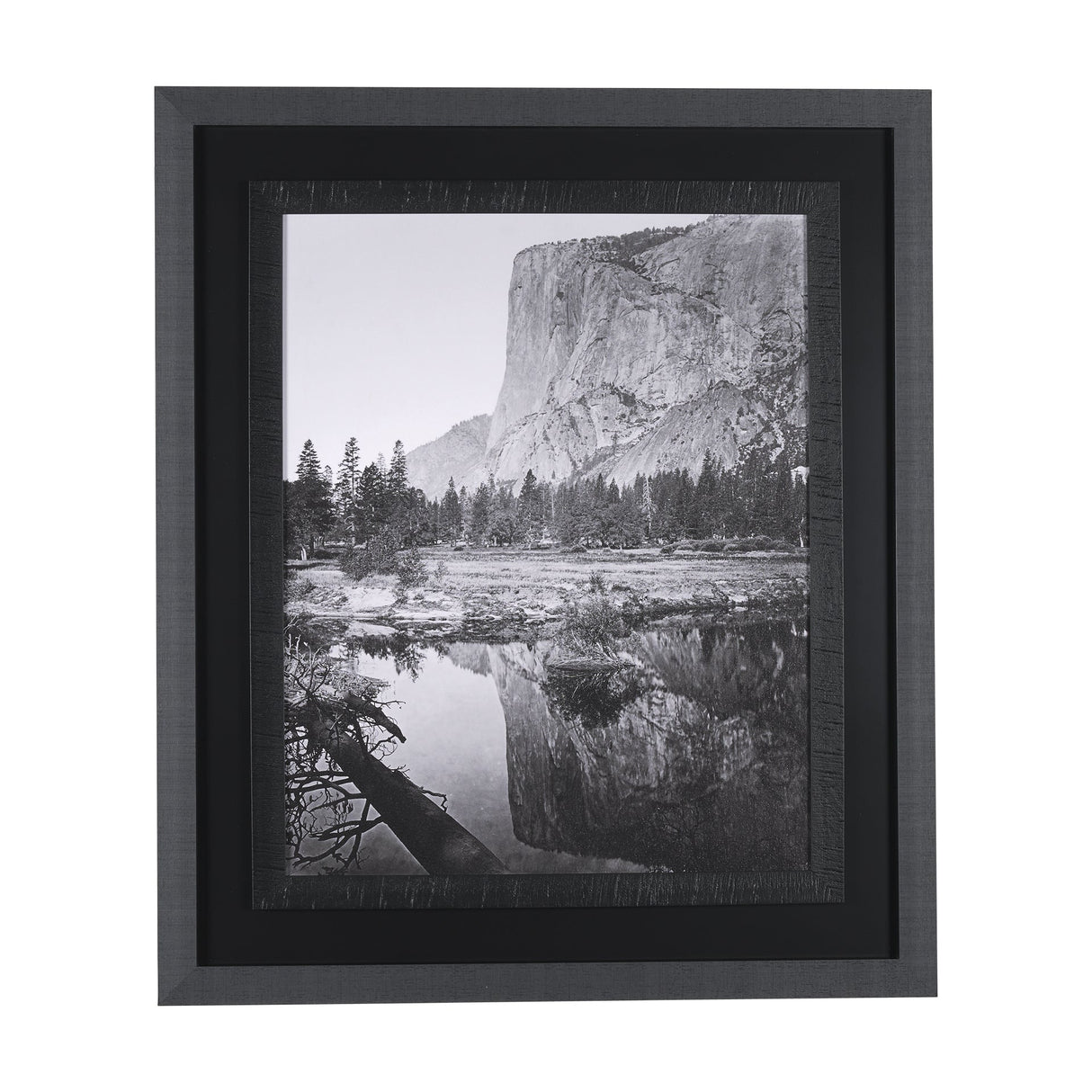 Mirror View by Carleton E Watkins a Hand Embellished Textured Framed Photo Art Print by Mercana at Eve Furniture