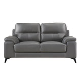 Mischa Dark Gray 2-Piece Living Room Set by Homelegance at Eve Furniture