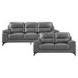 Mischa Dark Gray 2-Piece Living Room Set by Homelegance at Eve Furniture