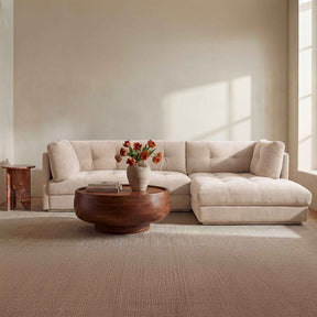 Mischa Light Beige Right Sectional by Moe's Home at Eve Furniture