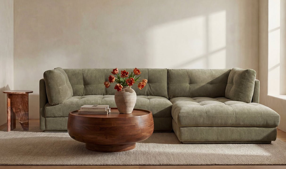 Mischa Sectional Sage Green by Moe's Home at Eve Furniture