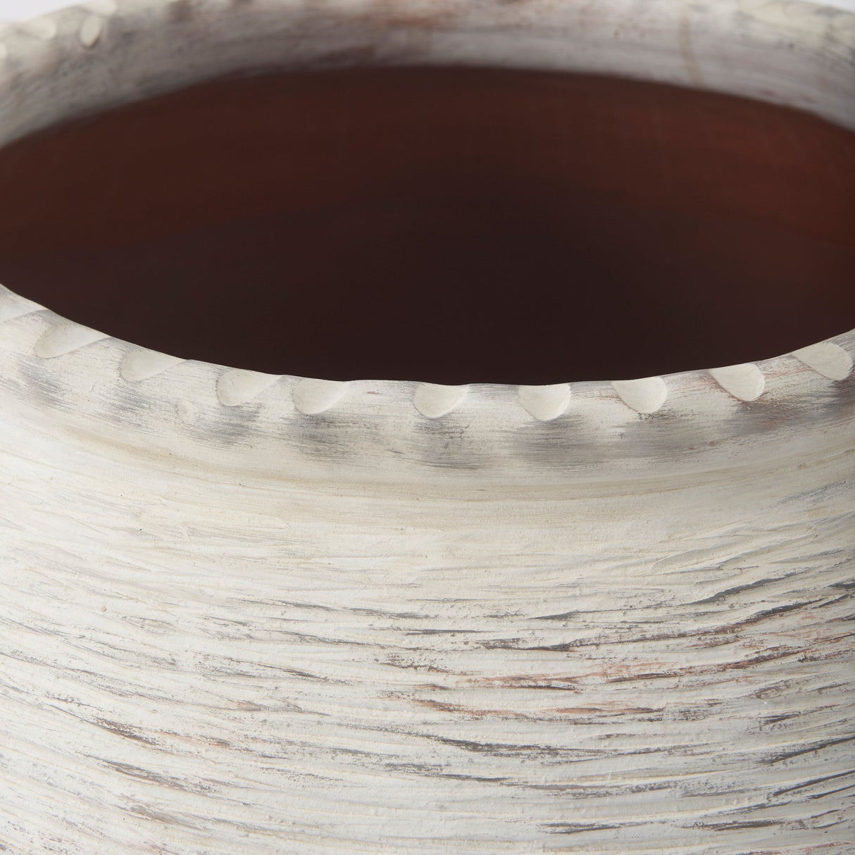 Misha Cream Ceramic Floor Vase by Mercana at Eve Furniture