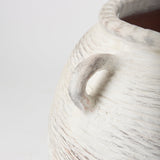 Misha Cream Ceramic Floor Vase by Mercana at Eve Furniture