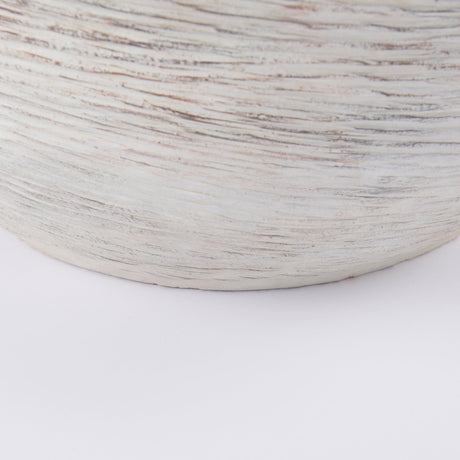 Misha Cream Ceramic Floor Vase by Mercana at Eve Furniture