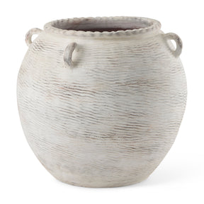 Misha Cream Ceramic Floor Vase by Mercana at Eve Furniture