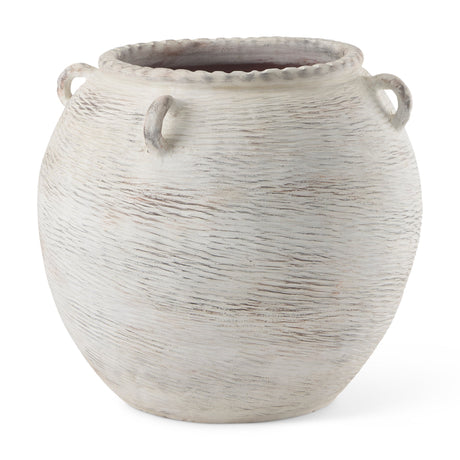 Misha Cream Ceramic Floor Vase by Mercana at Eve Furniture