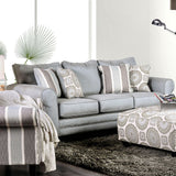 Misty Blue Gray Sofa & Loveseat by Furniture of America at Eve Furniture