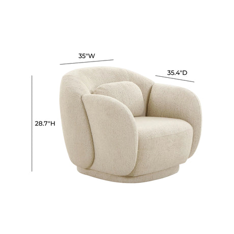 Misty Boucle Accent Chair by TOV Furniture at Eve Furniture
