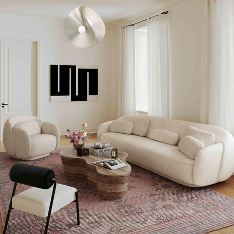 Misty Boucle Sofa by TOV Furniture at Eve Furniture