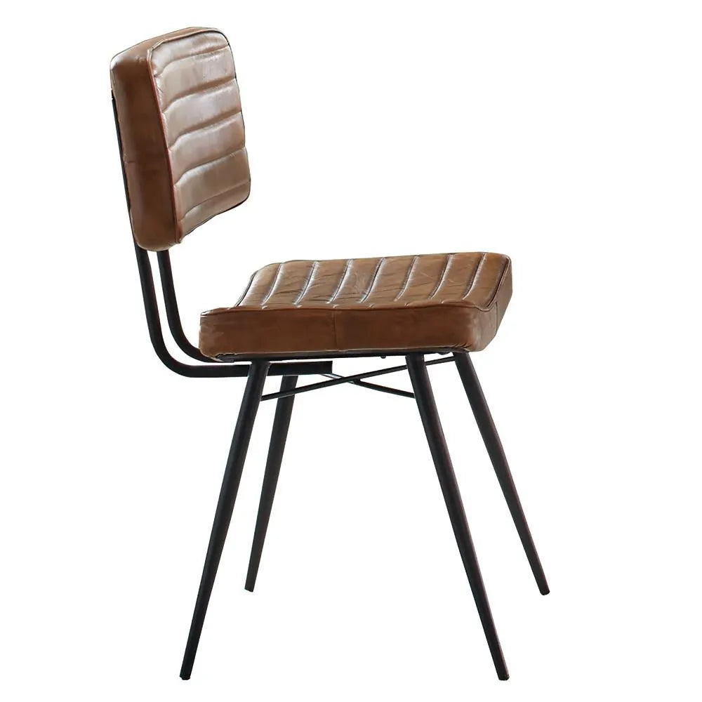 Misty Camel/Black Padded Side Chairs, Set of 2 by Coaster at Eve Furniture