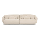 Misty Cream Boucle Modular 4-Seater Sofa by TOV Furniture at Eve Furniture