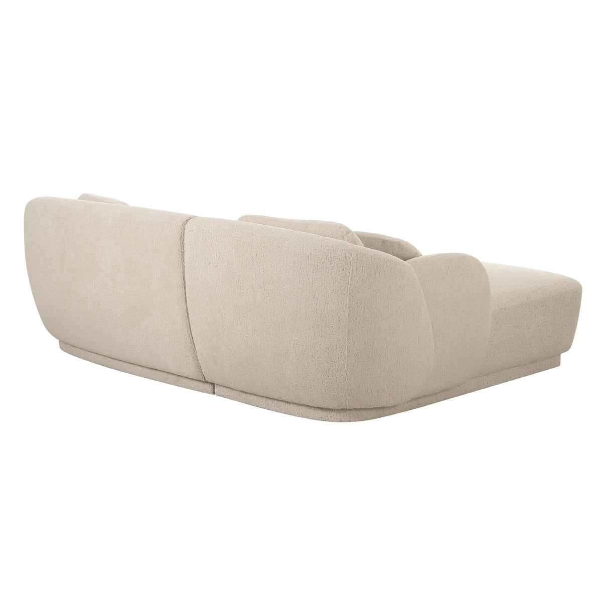 Misty Cream Boucle Sectional by TOV Furniture at Eve Furniture