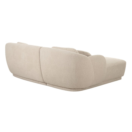 Misty Cream Boucle Sectional by TOV Furniture at Eve Furniture