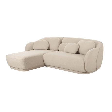 Misty Cream Boucle Sectional by TOV Furniture at Eve Furniture