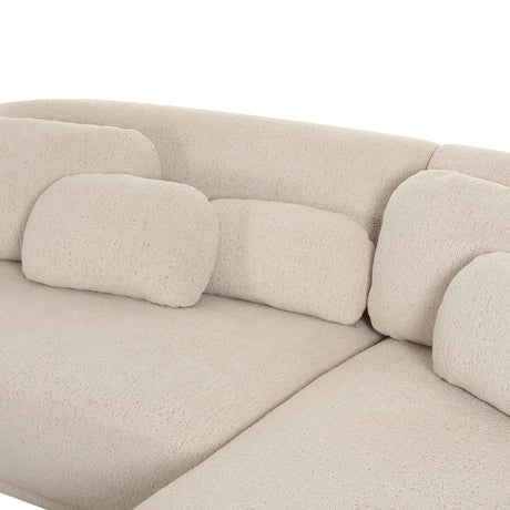 Misty Cream Boucle Sectional by TOV Furniture at Eve Furniture