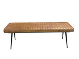 Misty Camel/Black Cushion Side Bench