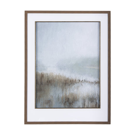 Misty Day I by Mercana Studio a Hand Embellished Textured Framed Art Print Matted under Glass by Mercana at Eve Furniture