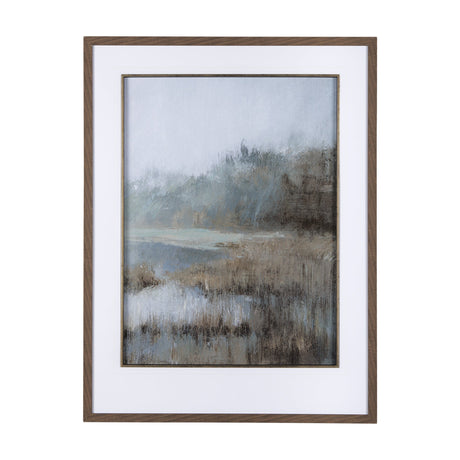 Misty day II by Mercana Studio a Hand Embellished Textured Framed Art Print Matted under Glass by Mercana at Eve Furniture