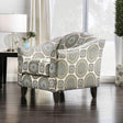 Misty Ivory/Pattern Floral Chair by Furniture of America at Eve Furniture