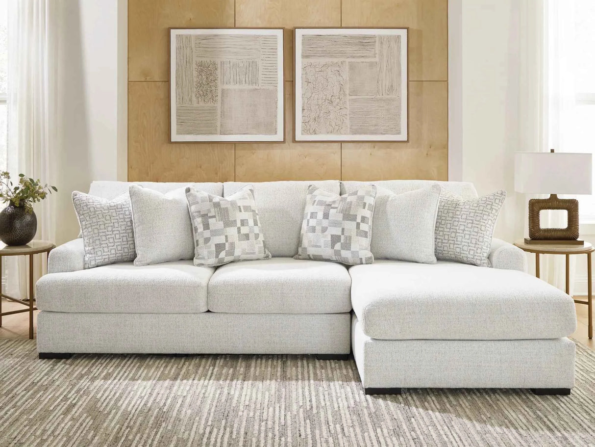 Misty-Lakes Chalk 2-Piece RAF Sectional by Ashley at Eve Furniture