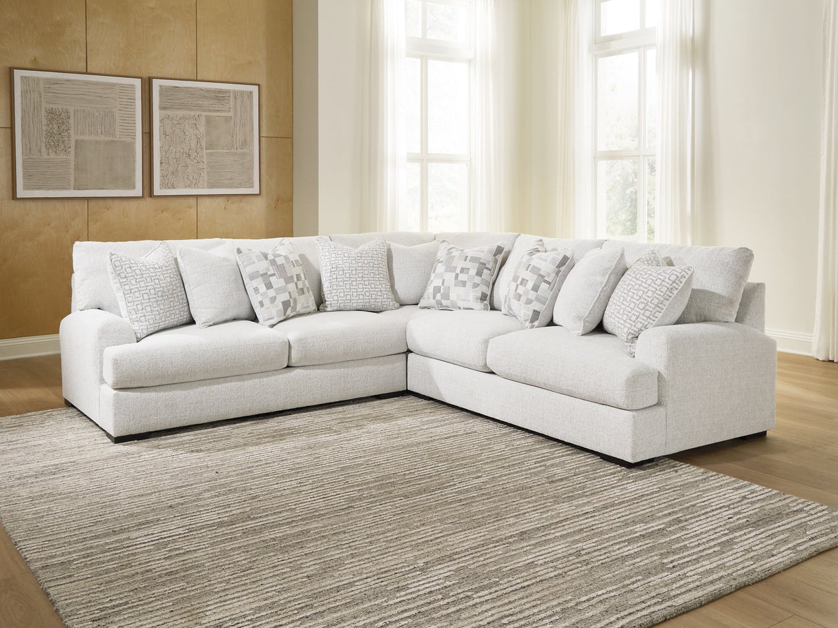 Misty-Lakes Chalk 3-Piece Sectional by Ashley at Eve Furniture