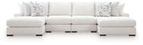 Misty-Lakes Chalk 4-Piece Double Chaise Sectional by Ashley at Eve Furniture