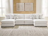 Misty-Lakes Chalk 4-Piece Double Chaise Sectional by Ashley at Eve Furniture