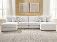 Misty-Lakes Chalk 4-Piece Double Chaise Sectional by Ashley at Eve Furniture